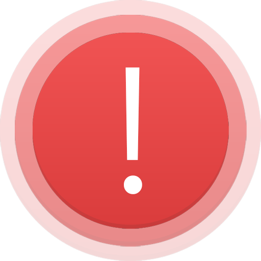 A red alert with an exclamation mark